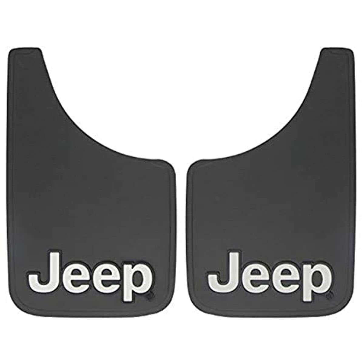 Plasticolor Jeep Mud Guards - 9" x 15" Black - Model 000491R01 - Durable Protection