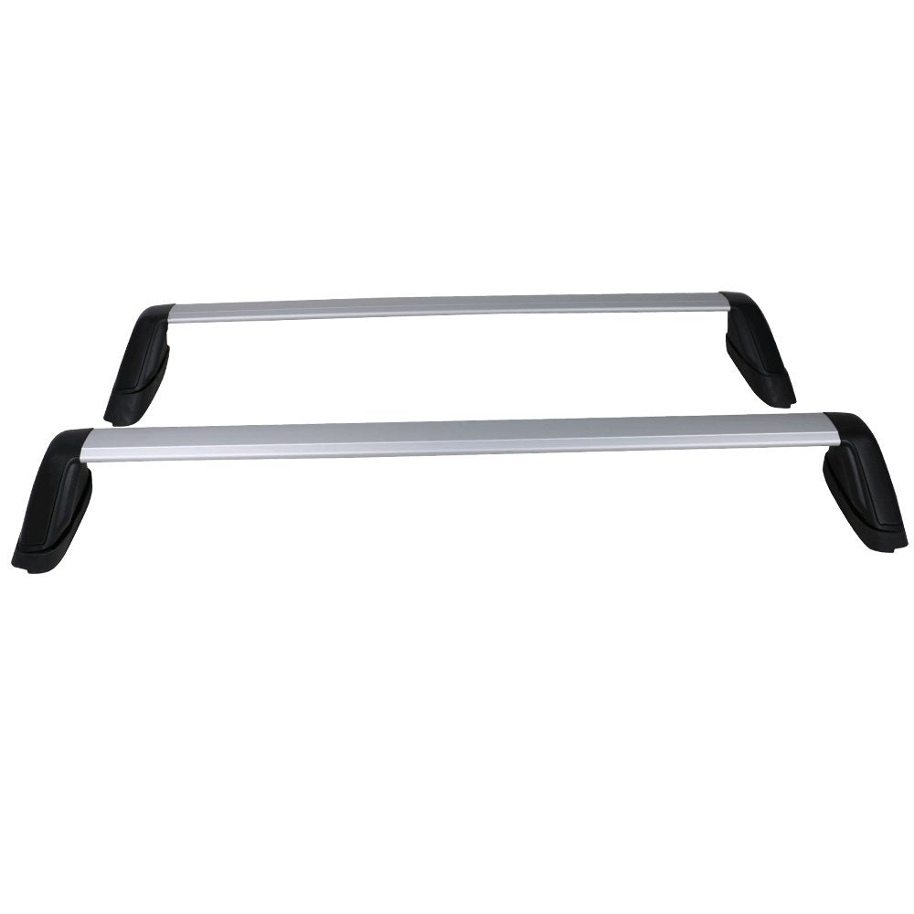 Ikon Motorsports, Cross Bars Compatible With 2008-2011 Subaru Impreza 2008-2014 Wrx & Sti, Factory Style Silver Cargo Transport