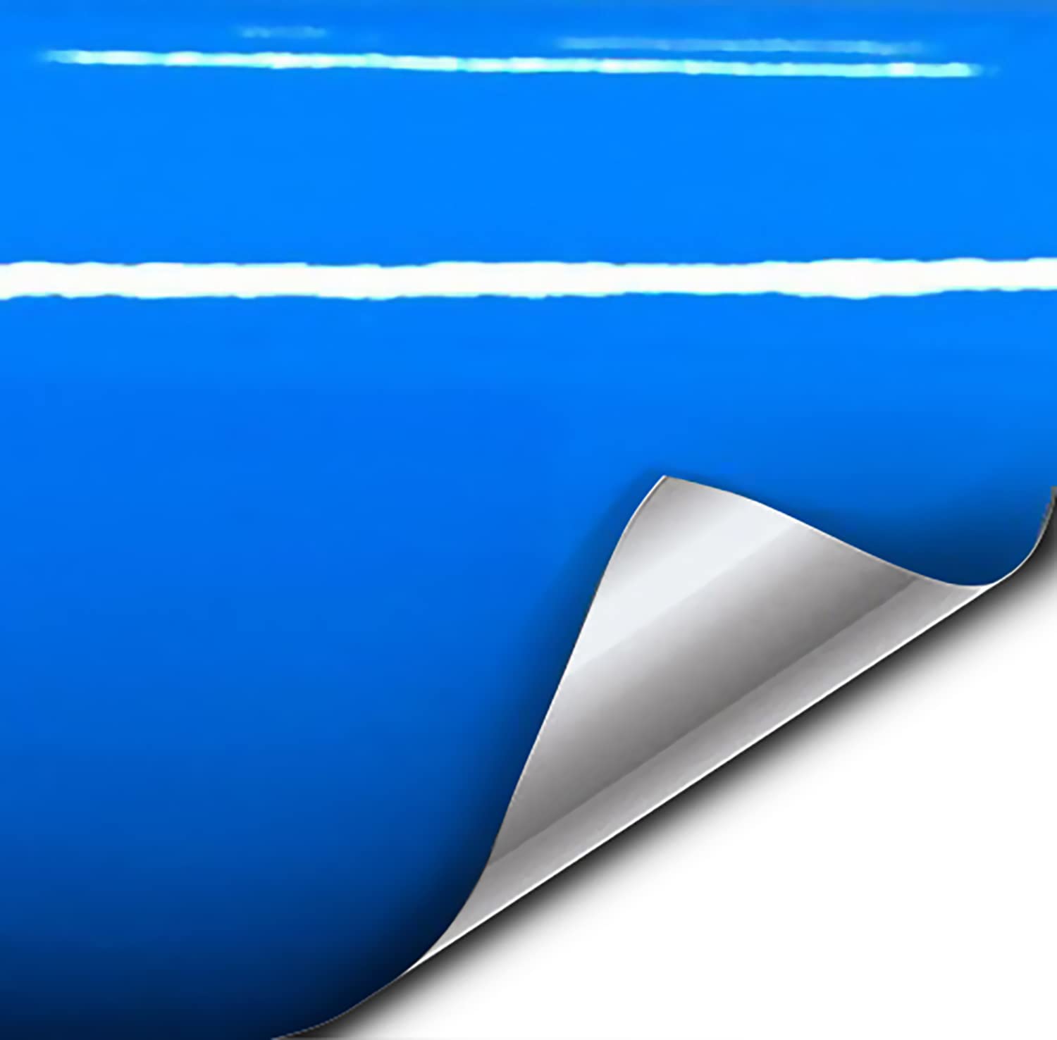 VVIVID+ Smurf Blue Gloss Vinyl Car Wrap Film (10ft x 5ft)