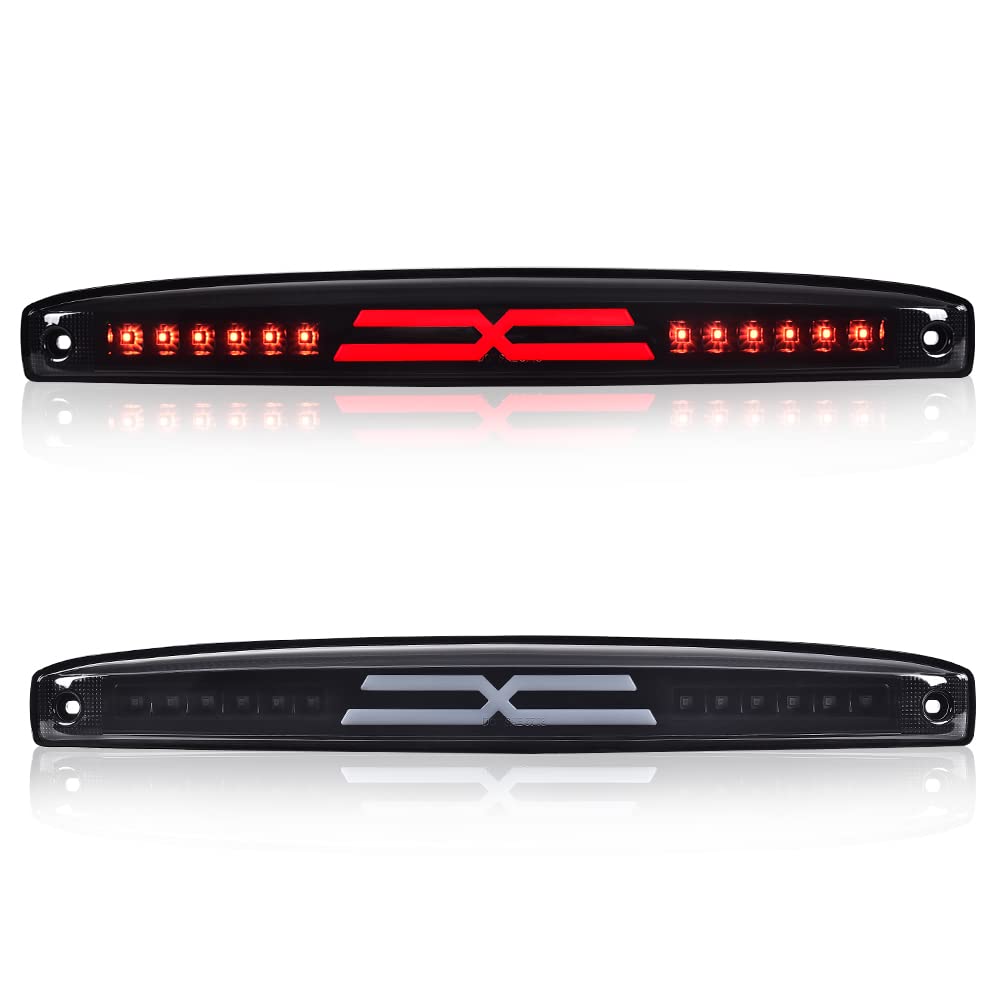 CROSSDESIGN LED Third 3rd Brake Light Compatible with Dodge Ram 2500 3500 2003-2006 X Type High Mount Stop Light Rear Tail Cargo