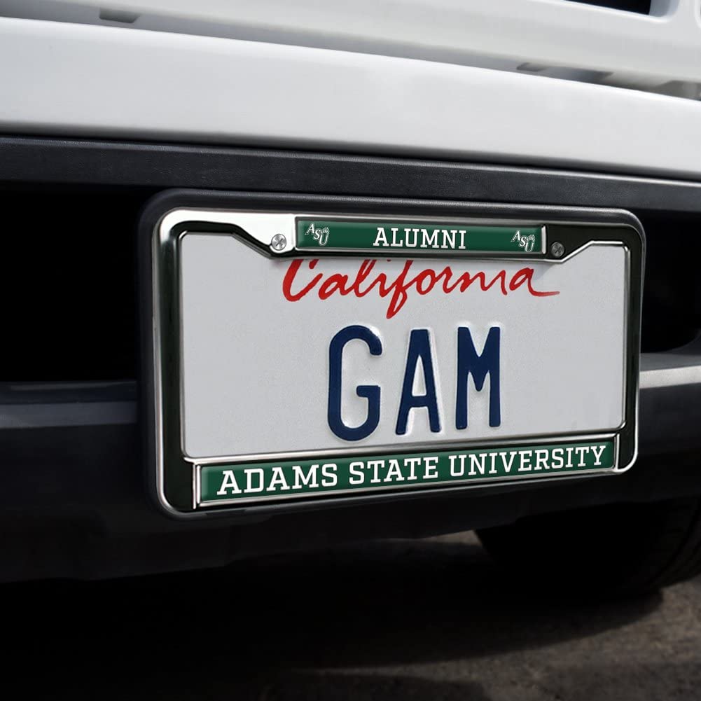 Adams State University Alumni Logo Full Size Standard License Plate Metal Frame
