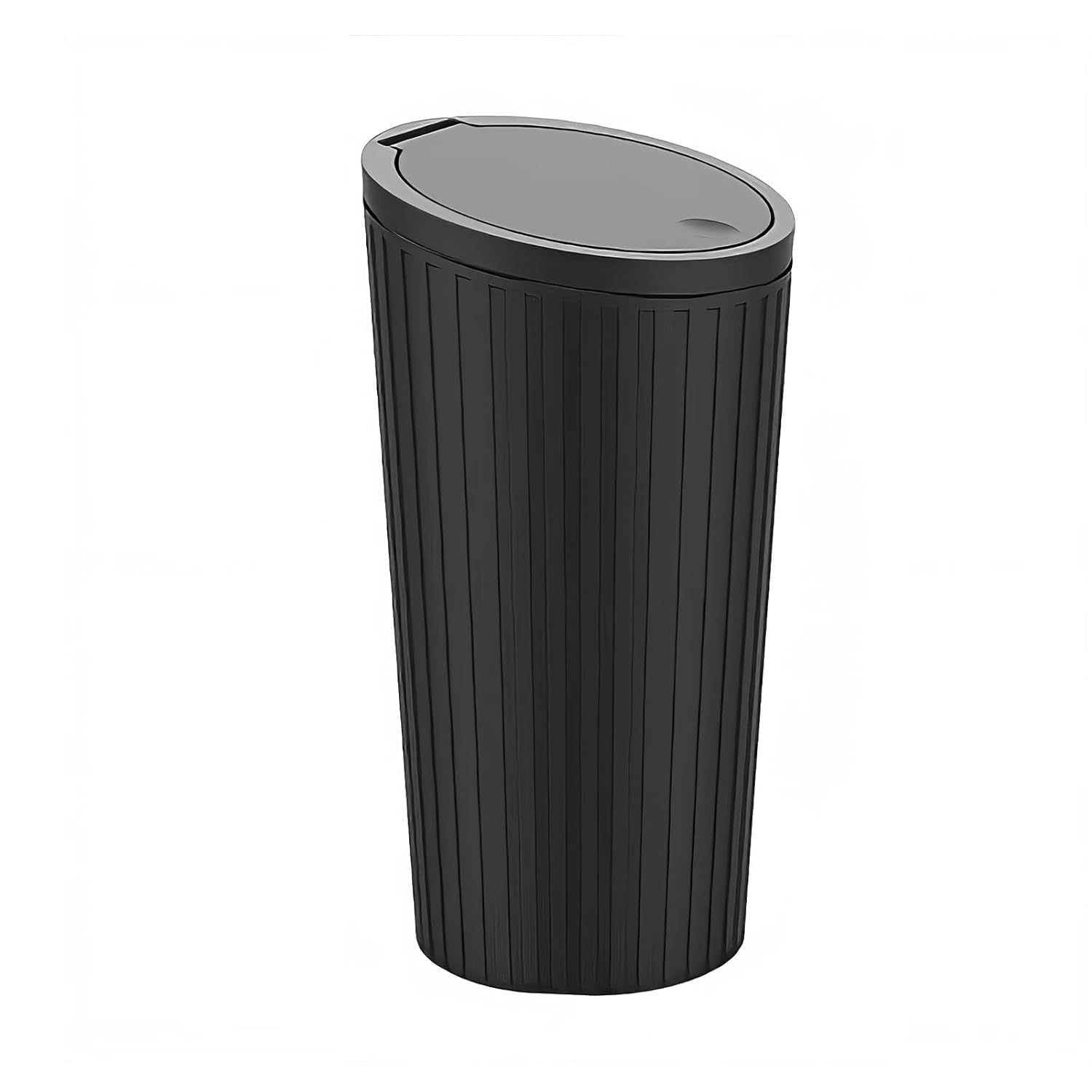 LEEHELTON Mini Car Trash Can with Plastic Lid  Leakproof Small Garbage Bin for Car Cup Holder, Portable Waste Container for Veh