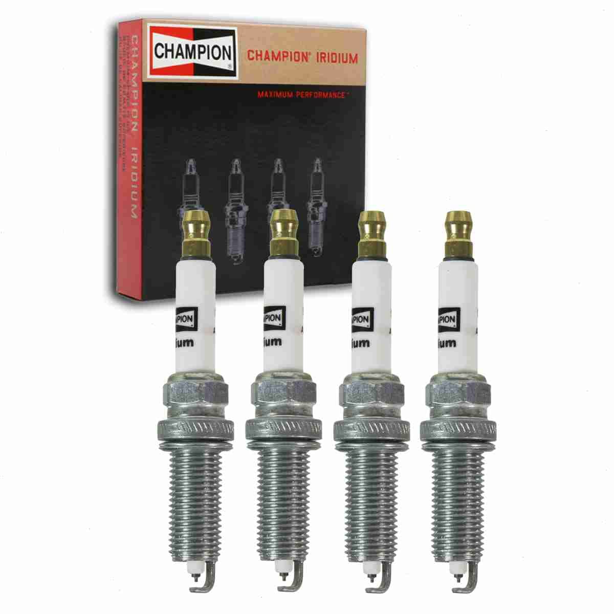 4 pc Champion Iridium Spark Plugs compatible with Volvo XC90 2.0L L4 2016-2019