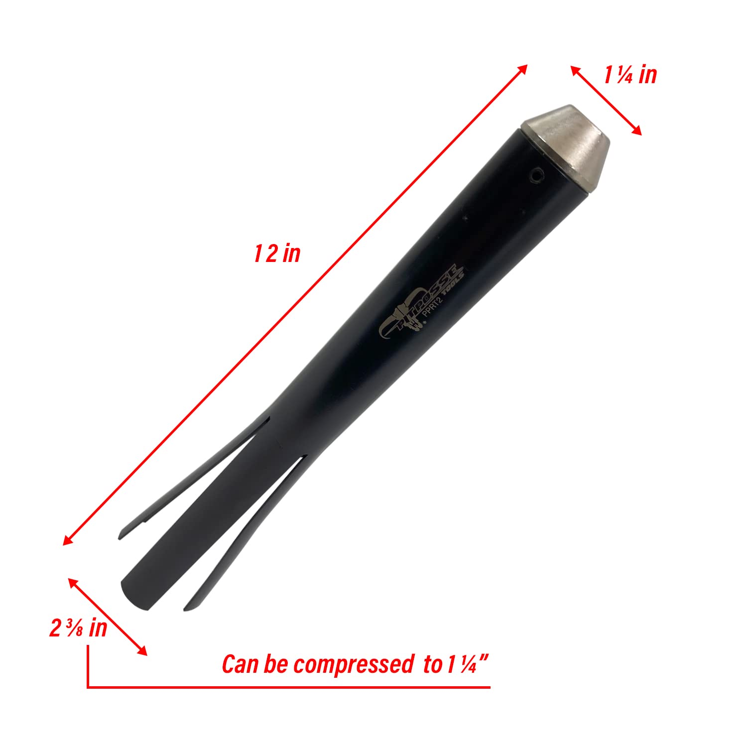 Pit Posse Pprt2 Motorcycle Headset Cup Remover Tool - Steering Stem Bearing Race Removal - Race Extraction - For 1 1/4'' And 1 1