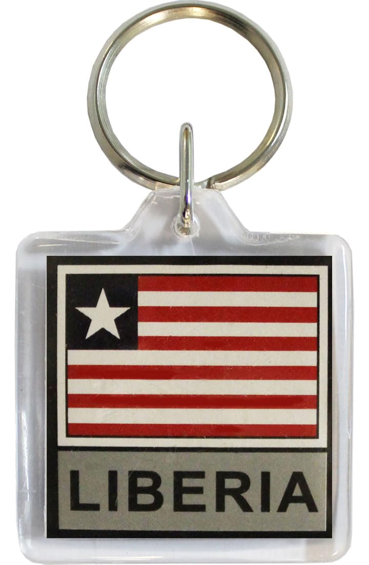 flagline Liberia - Country Lucite Key Ring