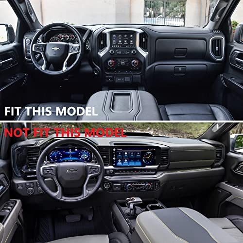 Fewshaw Carbon Fiber Door Handle Cover Trim for 2019-2023 Chevy Silverado 1500/GMC Sierra 1500, 2020-2024 2500/3500 HD,