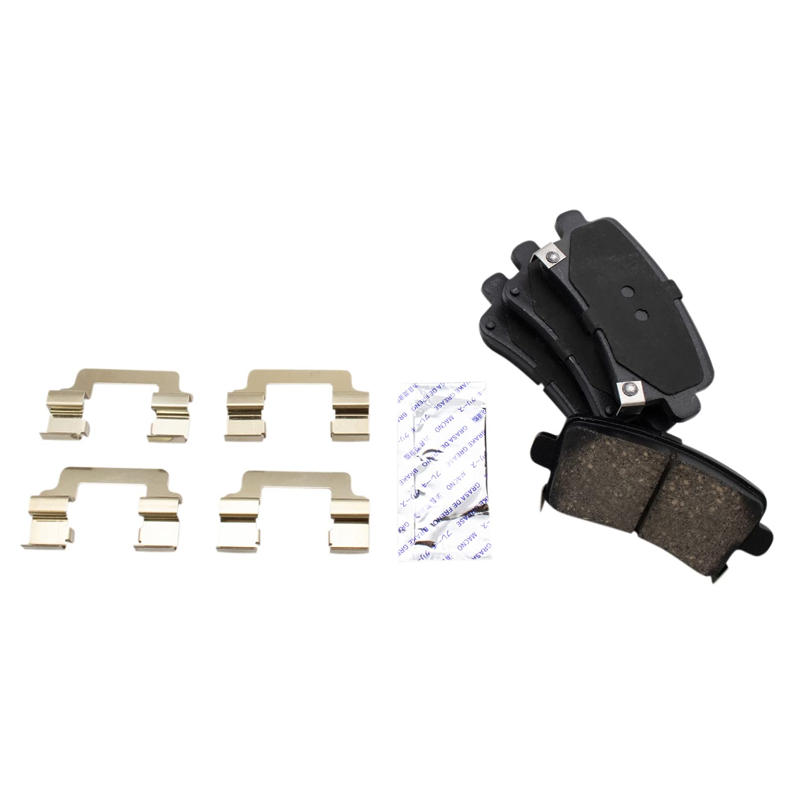 Trq Rear Brake Pad & Rotor Kit Ceramic Compatible With 10-11 9-5 14-20 Impala 10-16 Lacrosse 13-15 Malibu 16 Malibu Limited 11-1