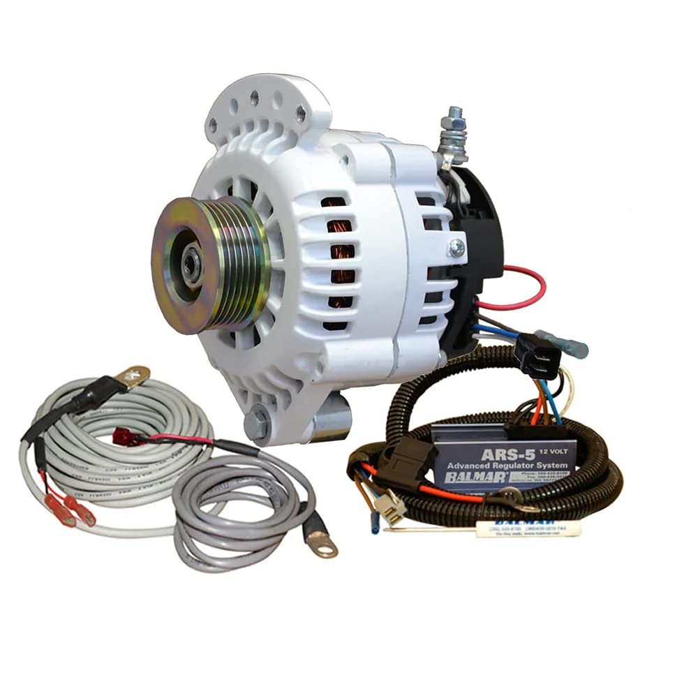 Ballard Commercial Industries, Inc. 621-Vup-120-K6 Balmar Alternator 120 Amp 12V Single Foot Ars Regulator Temp Sensor Single K6 Pulley
