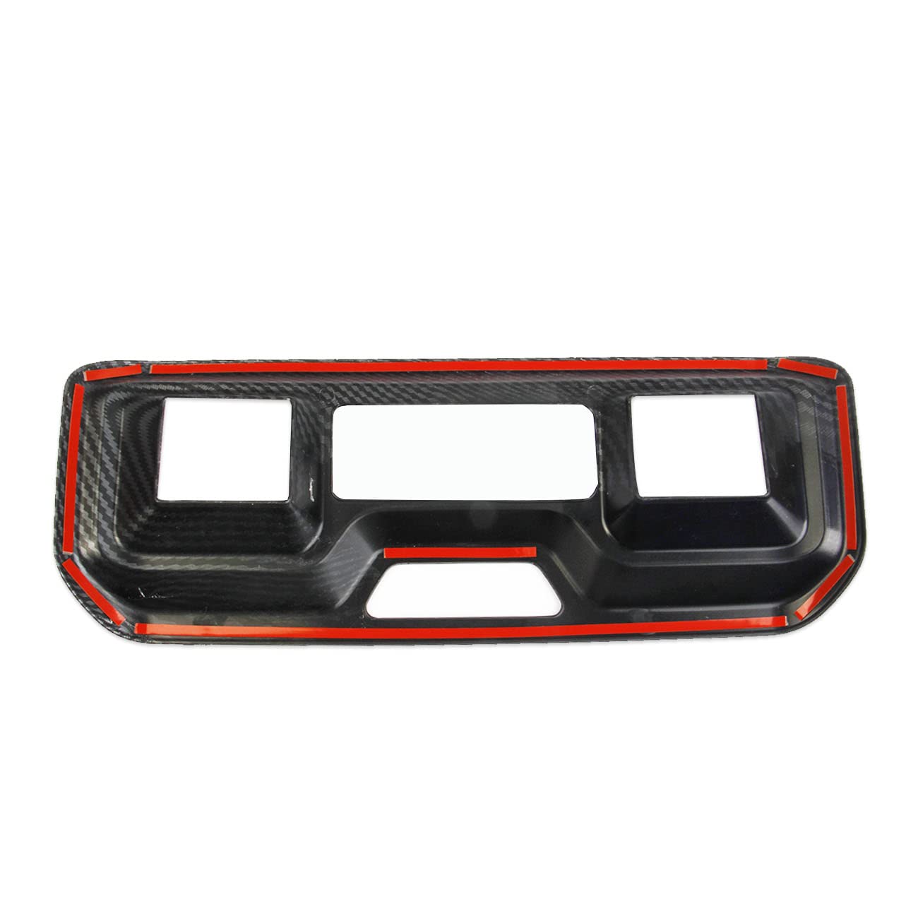 Fewshaw Carbon Fiber Rear Vent Armrestbox Air Outlet Cover Trim Accessories For 2019-2025 Chevy Silverado 1500/Gmc Sierra 1500 For 2020-2025 Sierra/Silverado 2500 3500 Hd