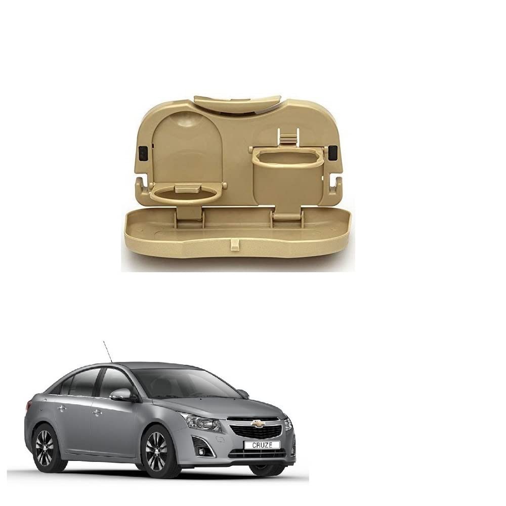 Stylish Foldable Compact Car Back Seat Tray for Food/ Drinks/ Cup/ Bottle Holder Universal Pack of 1 Suitable for Chevrolet Cruz