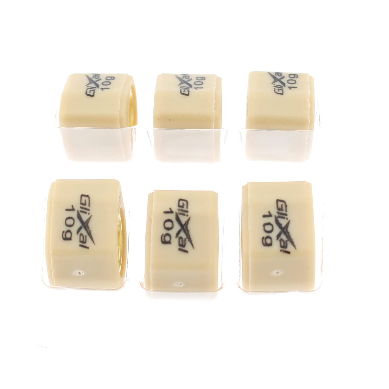 Glixal 18X14Mm High Performance Polygon Variator Sliders, Racing Sliding Roller Weights 152Qmi 157Qmj Gy6 125Cc 150Cc Scooter Mo