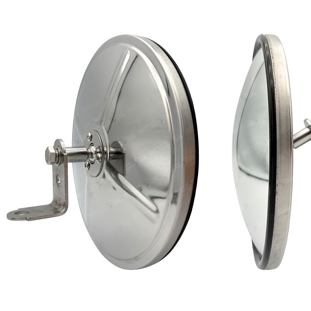 7.5 Inch Convex Mirror Round Blind Spot For Isuzu NPR NQR NRR Mitsubishi Fuso Canter Hino Truck Bus Atv Utv Adjustable Bracket