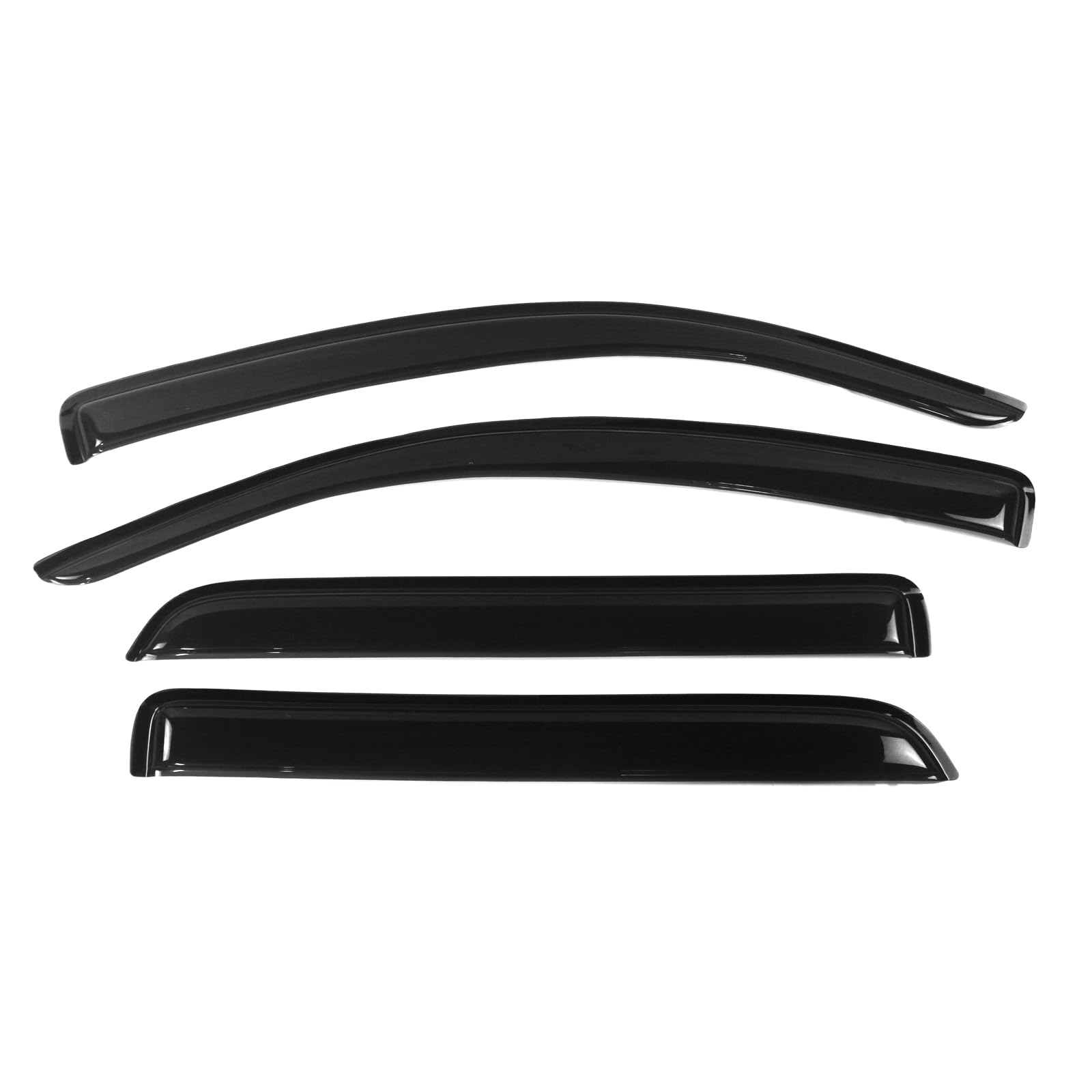 Window Visors Compatible with 2008-2020 Toyota Sequoia, Dark Smoke Car Rain Sun Window Shade Guard Visor by IKON MOTORSPORTS, 20