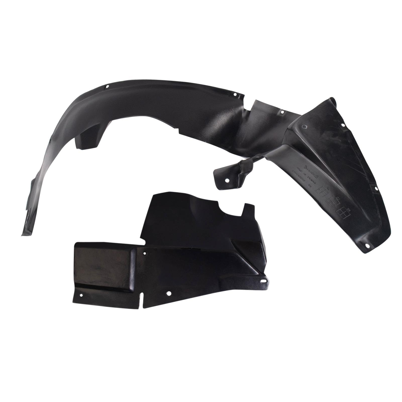 Trq Inner Fender Liner Set Compatible With 2000-2005 Chevrolet Monte Carlo Gm1249139 Gm1250134
