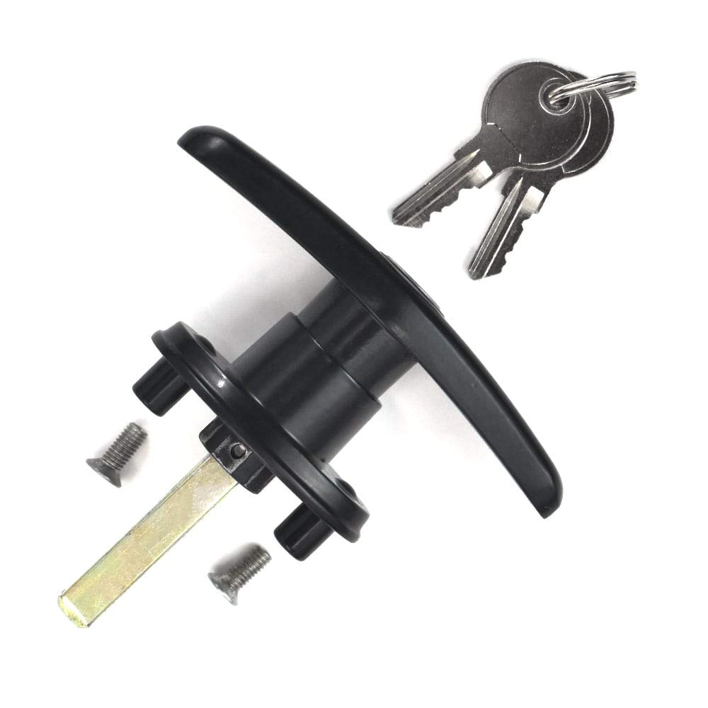 QZATTCAEN Pickup Truck Cap Topper Camper Shell Locking T-Handle -with 2 Keys for Most Brands of Truck caps, Toppers, Camper Tops