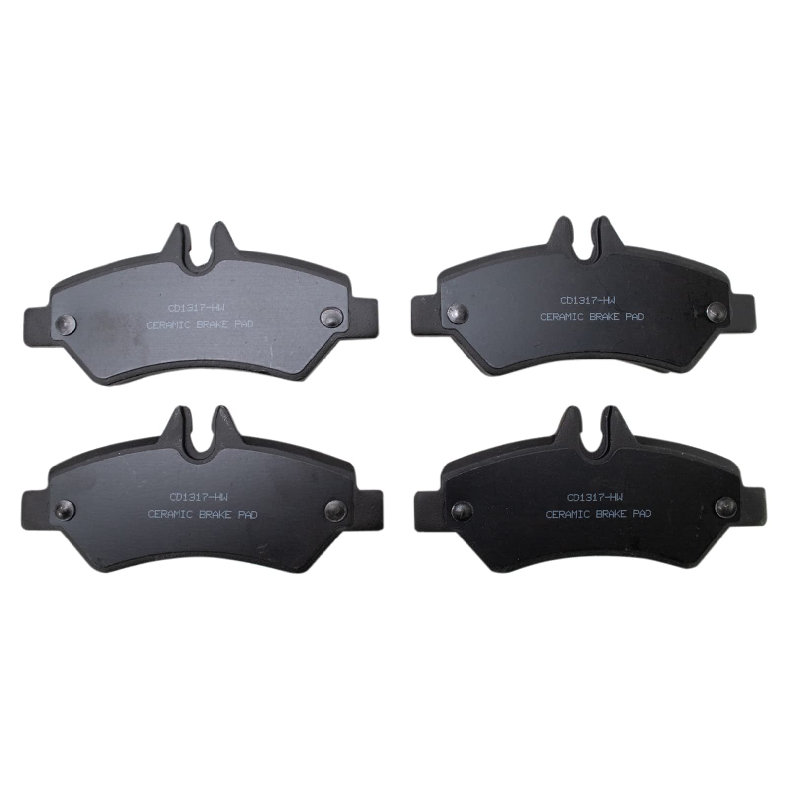 TRQ Rear Brake Pads Ceramic Compatible with 2007-2009 Dodge Sprinter 2500 2007-2018 Freightliner 2010-2018 Mercedes-Benz