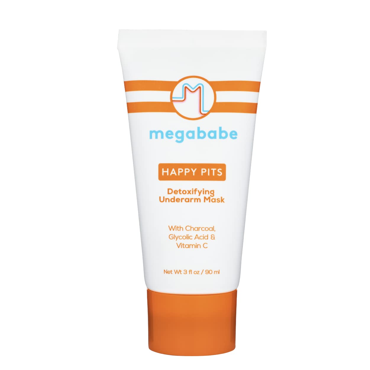 Megababe Underarm Mask - Happy Pits | With Detoxifying Charcoal & Vitamin C | 3 fl oz-New