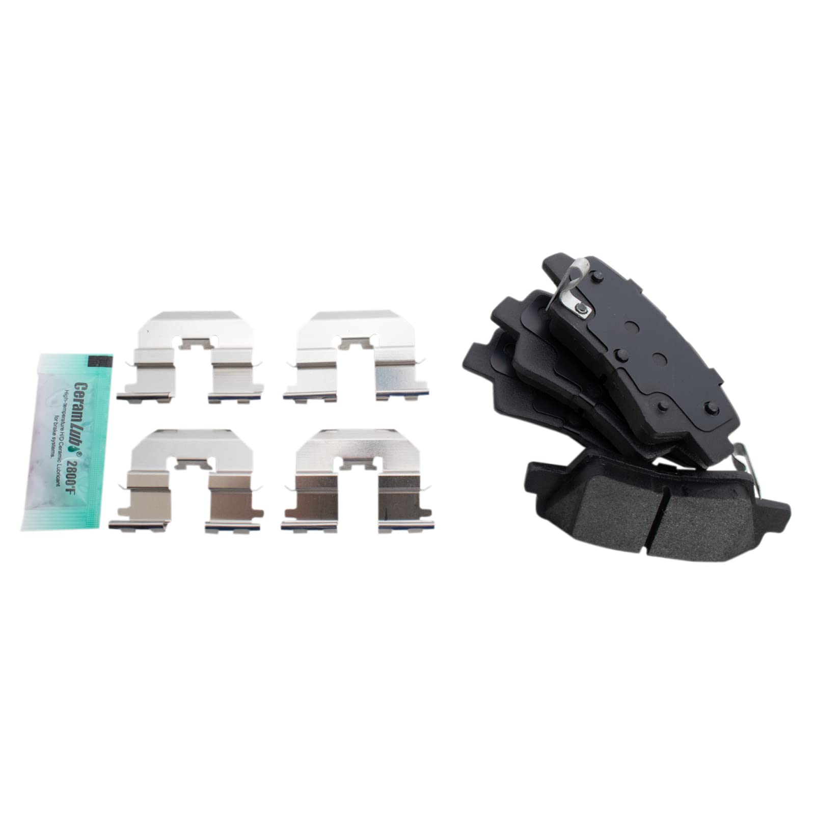 Trq Rear Brake Pad & Rotor Kit Brake Pads Brake Rotor Semi-Metallic Compatible With 2013-2016 Hyundai Elantra Gt 2012-2015 Velos