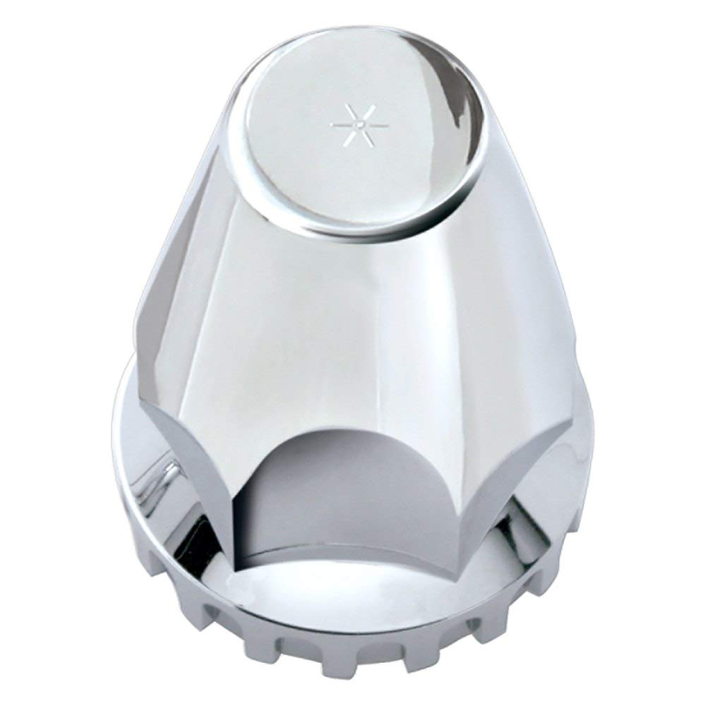 United Pacific 10064 33Mm X 2 3/4'' Chrome Plastic Original Nut Covers - Thread-On (Box Of 10)