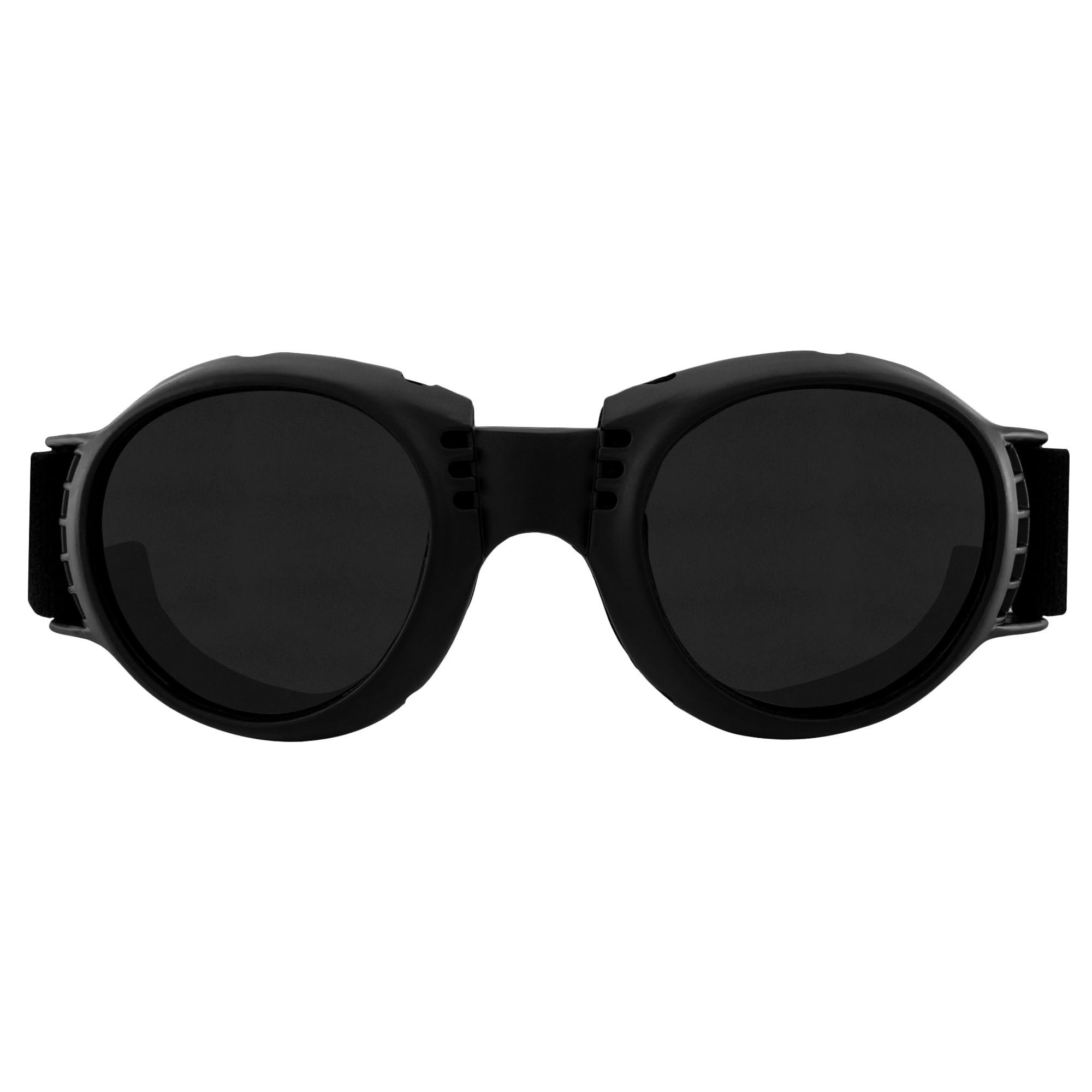 Global Vision Paragon Motorcycle Goggles - Polycarbonate, Adult Size, Black Frame, Super Dark Lens, Model PARASD