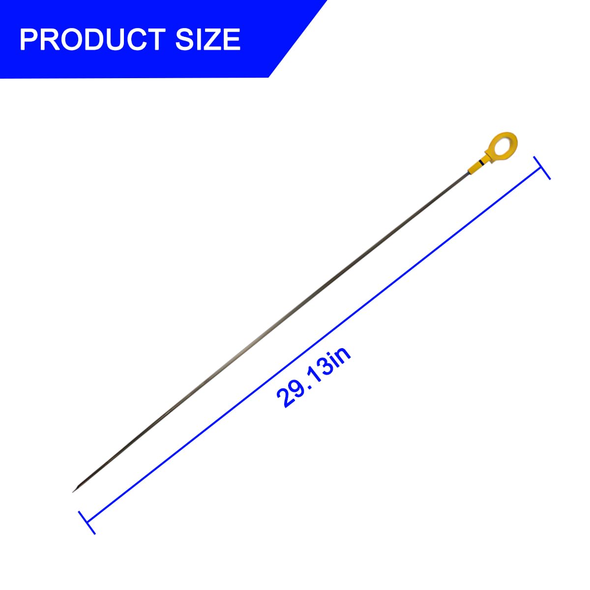 Osilly 04593604Aa Car Oil Dipstick, Stainless Steel Automotive Engine Oil Level Dipstick Fluid Indicator, Vehicle Oil Stick Engi