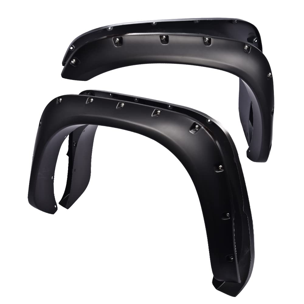 PIT66 Fender Flares, Compatible with 2002-2008 Dodge Ram 1500/2003-2009 Ram 2500 3500 (Fits Fleetside, NOT Fits Dually/Hemi Engi