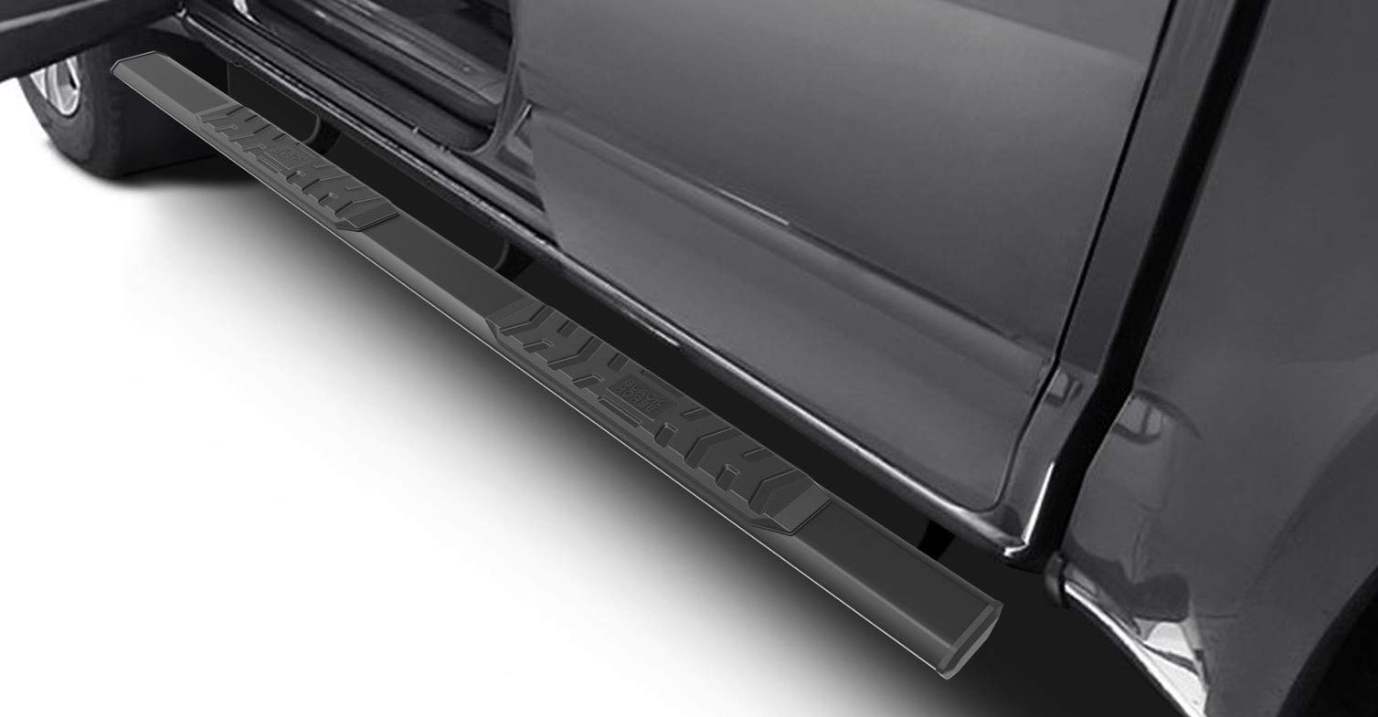 Black Horse Epic Running Boards Black Compatible With 2019-2025 Ram 1500 Quad Cab (Excl. 19-25 Ram 1500 Classic)-E0776