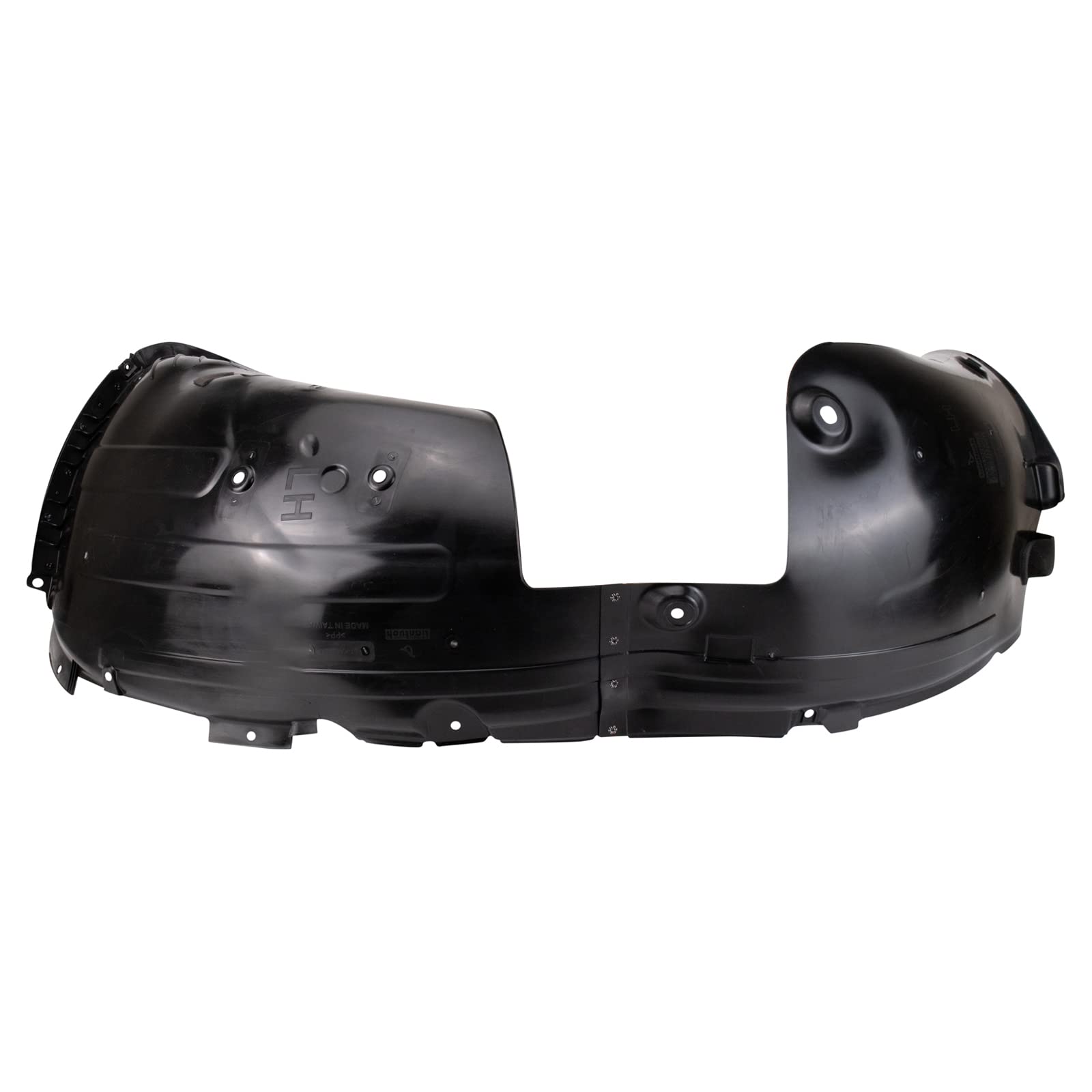 TRQ Inner Fender Liner Set for 2019-2020 Kia Sorento, Black Metal, Model BDA14659
