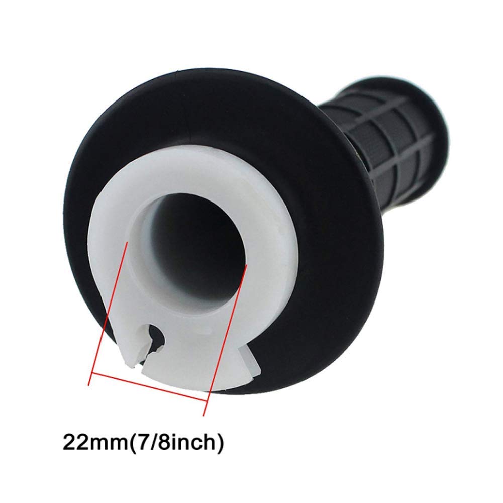 Poweka Throttle Handle and Grip Cable for Baja Mini Bike 196cc, Black, 52 Inch Length, Compatible with Mb165/Mb200 Doodlebug