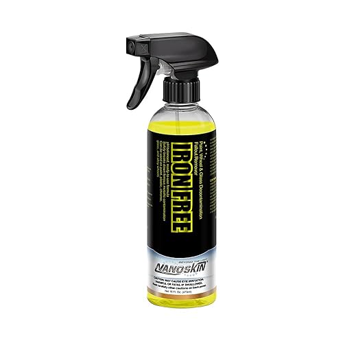 Nanoskin Iron Free Paint, Wheel And Glass Decontamination Fall Out Remover 16 Oz. - Removes Iron Particles In Car Paint, Motorcycle, Rv & Boat | Use Before Clay, Wax Or Car Wash For Car Detailing