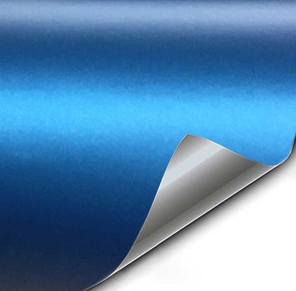 Vvivid+ Premium Vinyl Wrap Film (10Ft X 5Ft, Matte Metallic Blue)