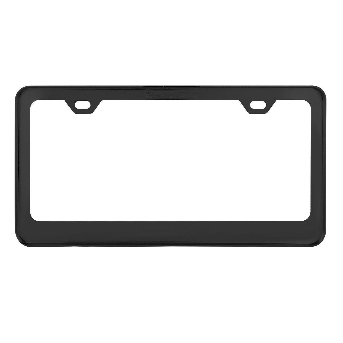 Gg Grand General 60438 Black Semi-Gloss Powder Coated License Plate Frame With 2 Holes