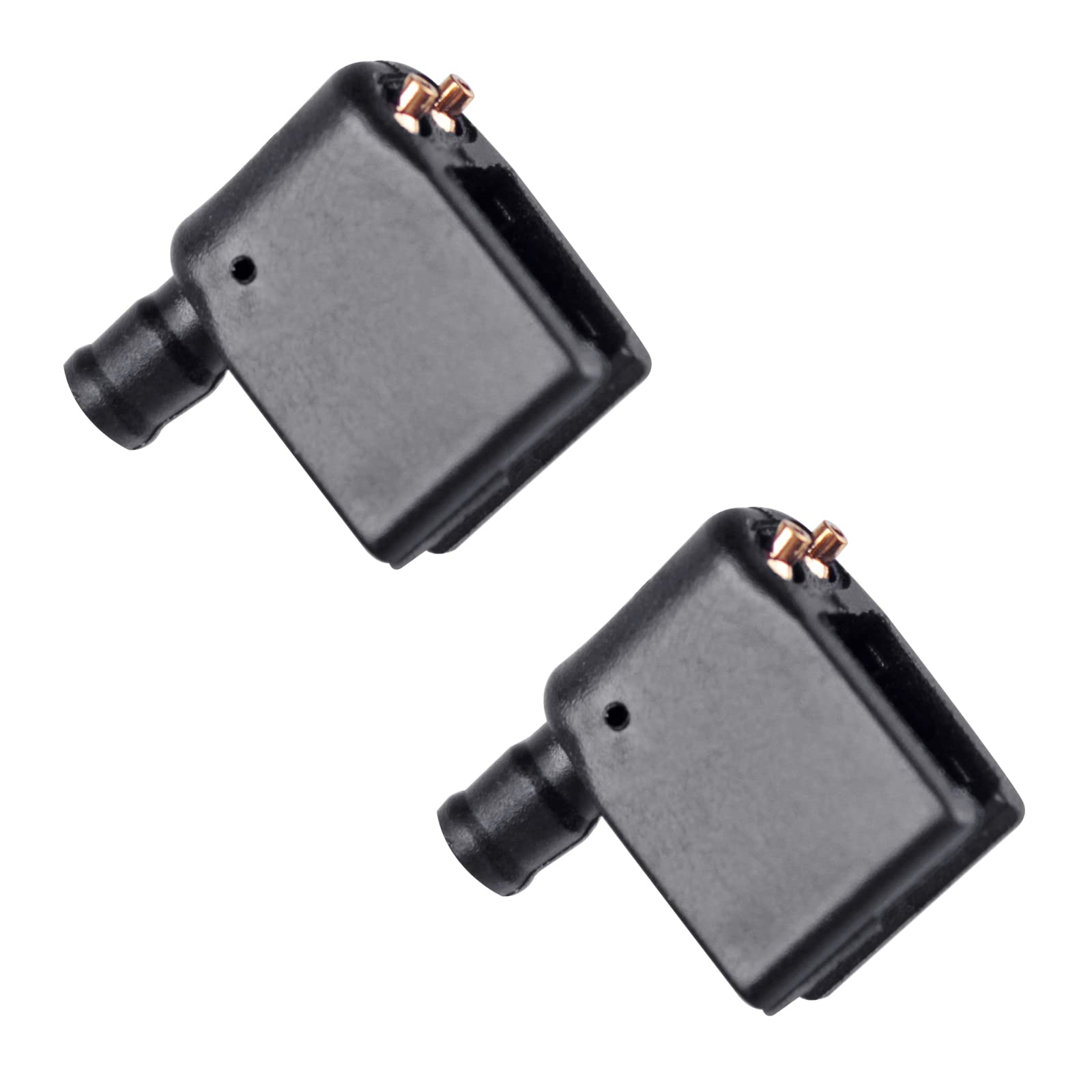 Xislet Brass Windshield Washer Wiper Arm Nozzles - 2 Pack Compatible with Mercedes & Dodge Sprinter Van, Model XZWN005, Black