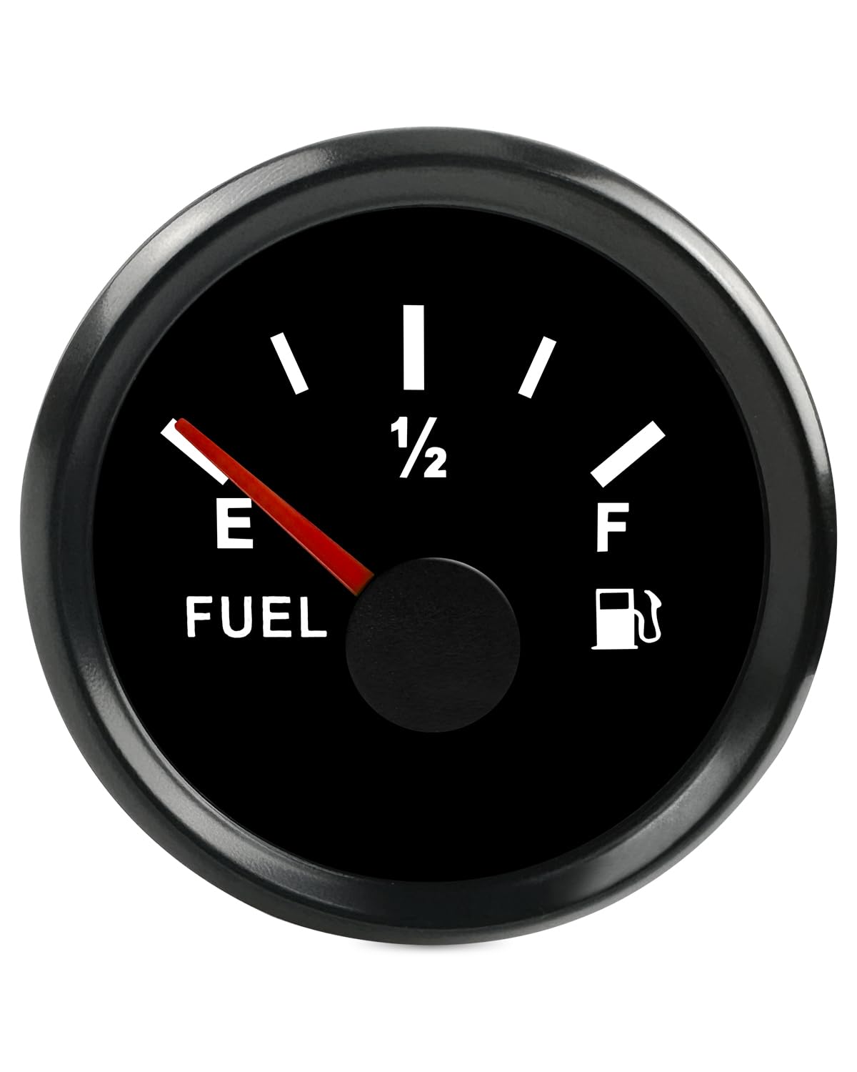 ANODZU 0-90 ohm Fuel Gauge 52mm Dial LED Backlight Waterproof Universal for Car Boat Marine Motorcycle Tractor Generator Yacht, 