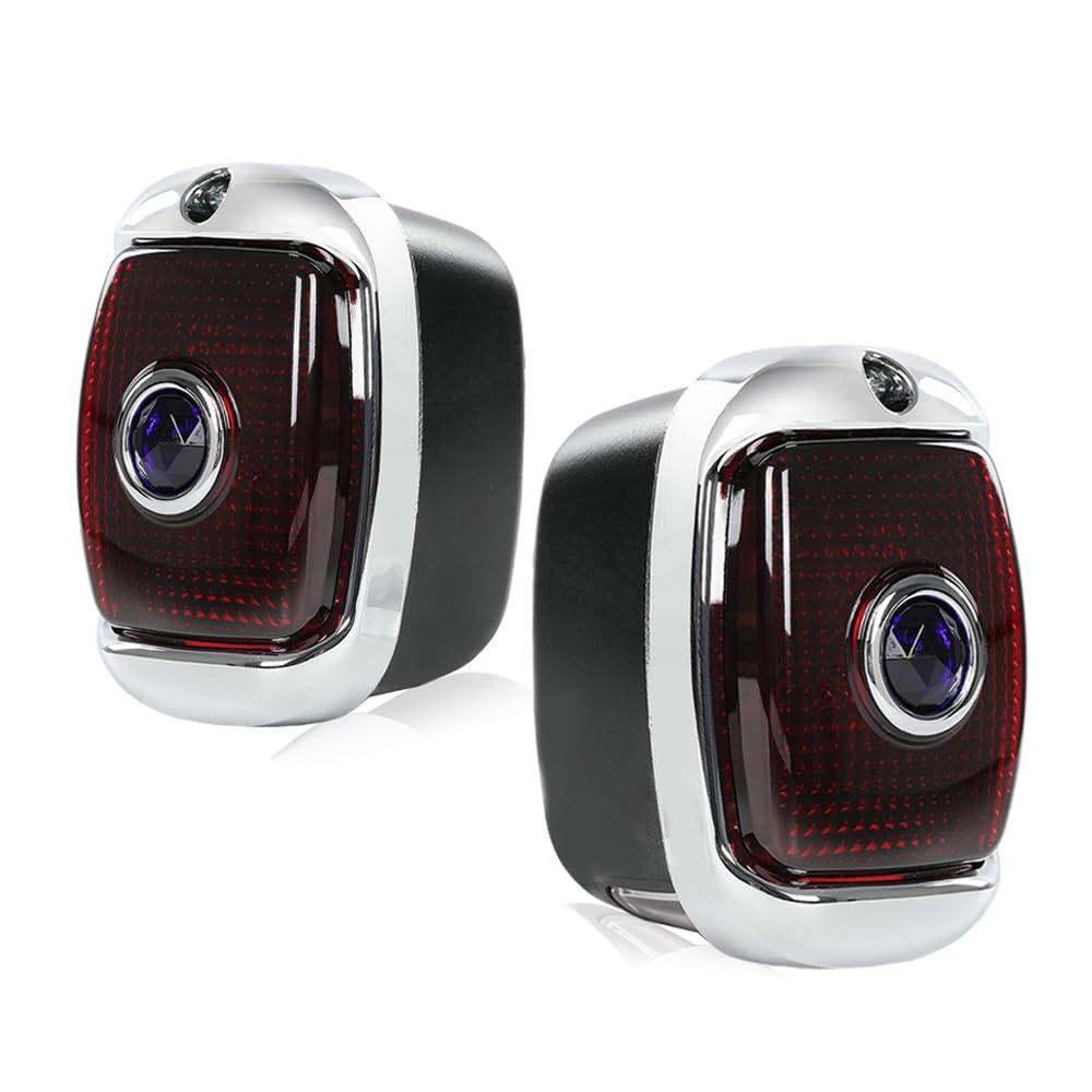 LQI Tail Lights Assembly Compatible with Chevy Camaro 1993-2002 Left & Right Rear Brake Lamps Assembly Luces traseras, Red/Orang