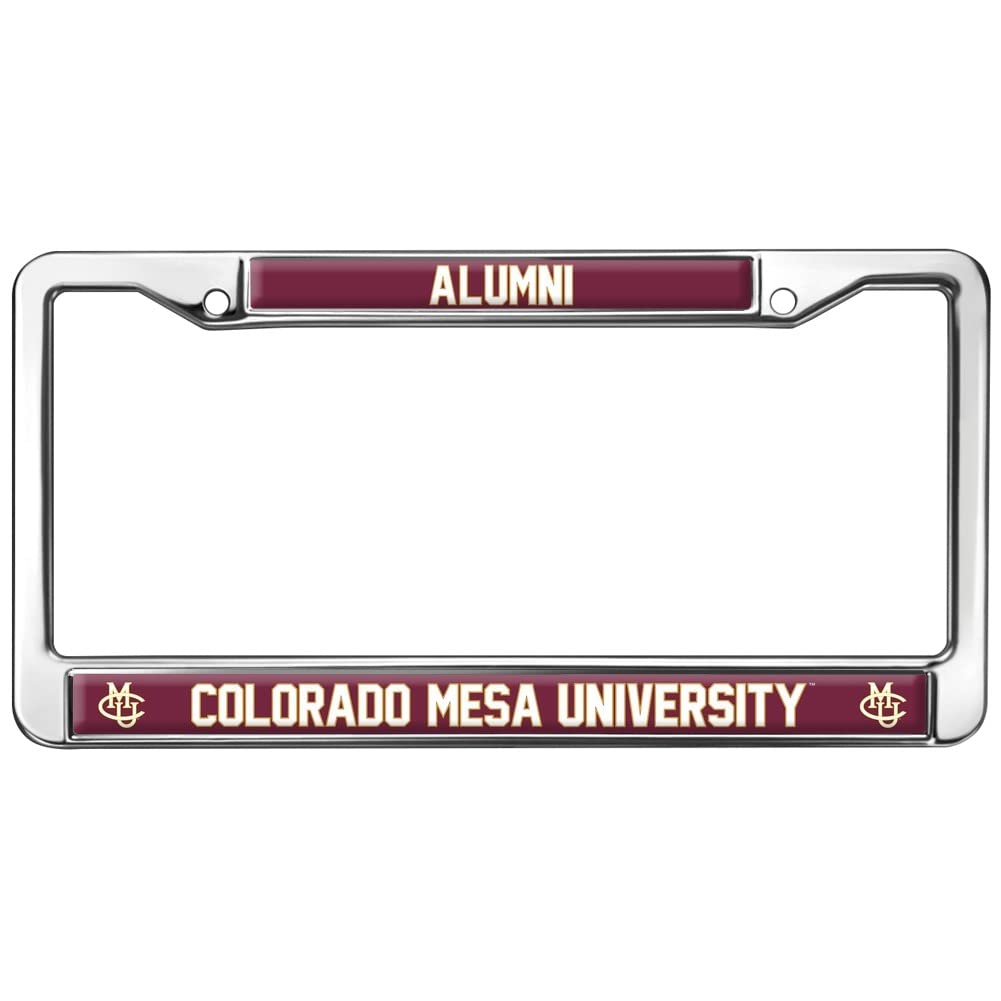 Colorado Mesa Alumni Logo Full Size Standard License Plate Metal Frame
