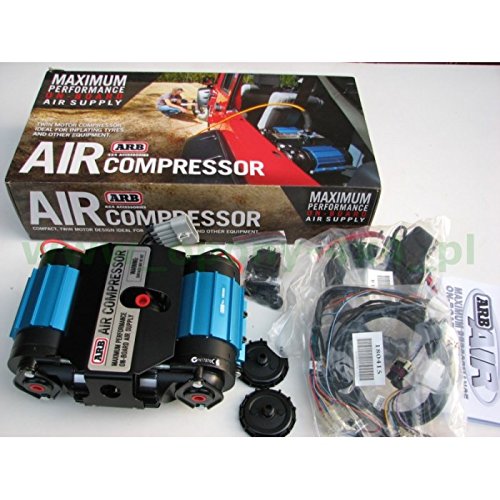 ARB CKMTA12 12V On-Board Twin Air Compressor for Lockers, Tires & Tools - Blue and Black