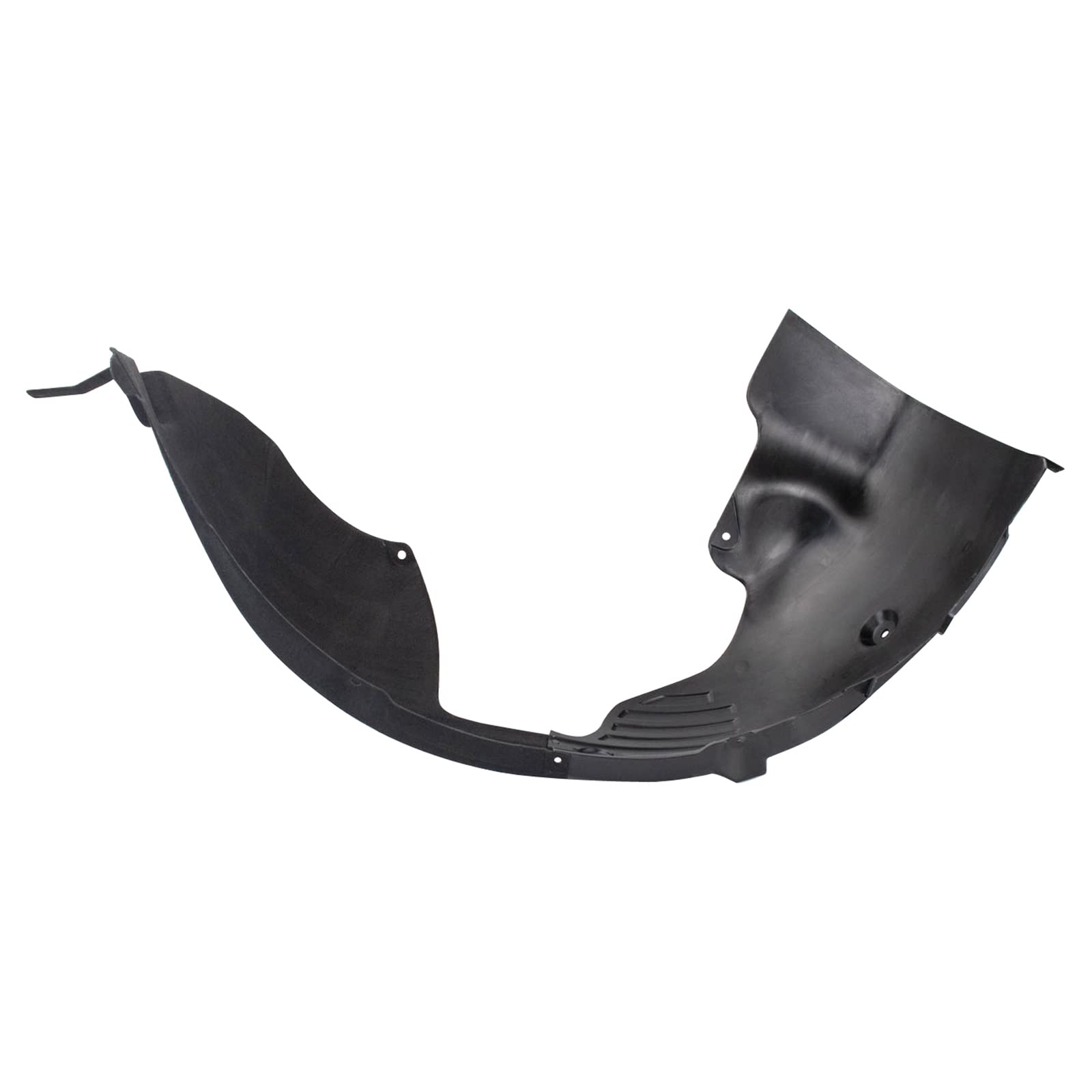 TRQ Front Inner Fender Liner Set for 2018-2019 Hyundai Sonata, Black, Plastic, Model BDA14552