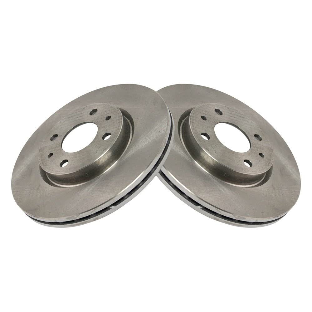Trq Front Brake Rotors Set Vented Compatible With 2012-2017 Fiat 500