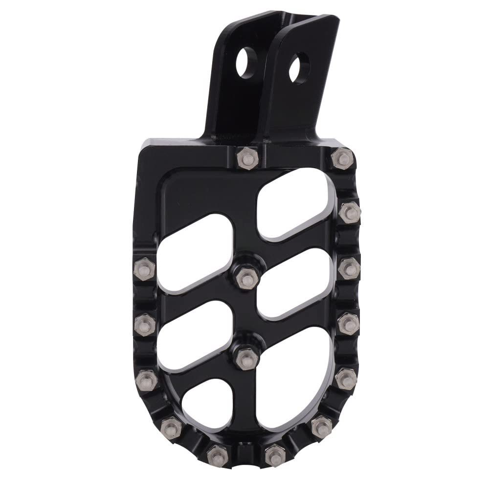 AnXin Dirt Bike Foot Pegs CNC 6061 Aluminum Black for KLX110, KLX110L, KX60, Pit Bikes 2002-2023