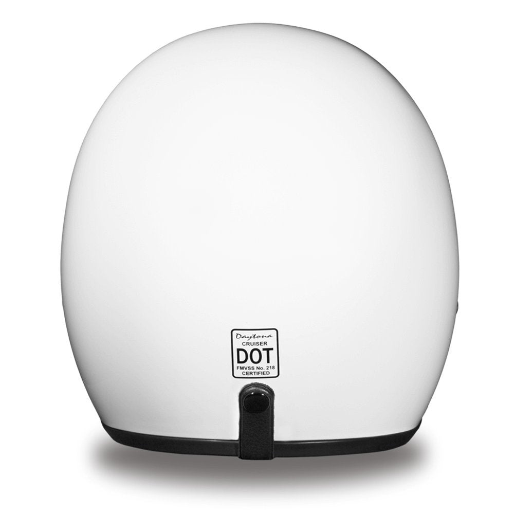 Daytona Helmets 3/4 Open Face Motorcycle Helmet - Dot Approved [Hi-Gloss White] [4Xl]