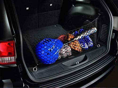 Mopar Cargo Net for Jeep Grand Cherokee - Envelope Style, Black, OEM Model 82213308, Durable Plastic Construction