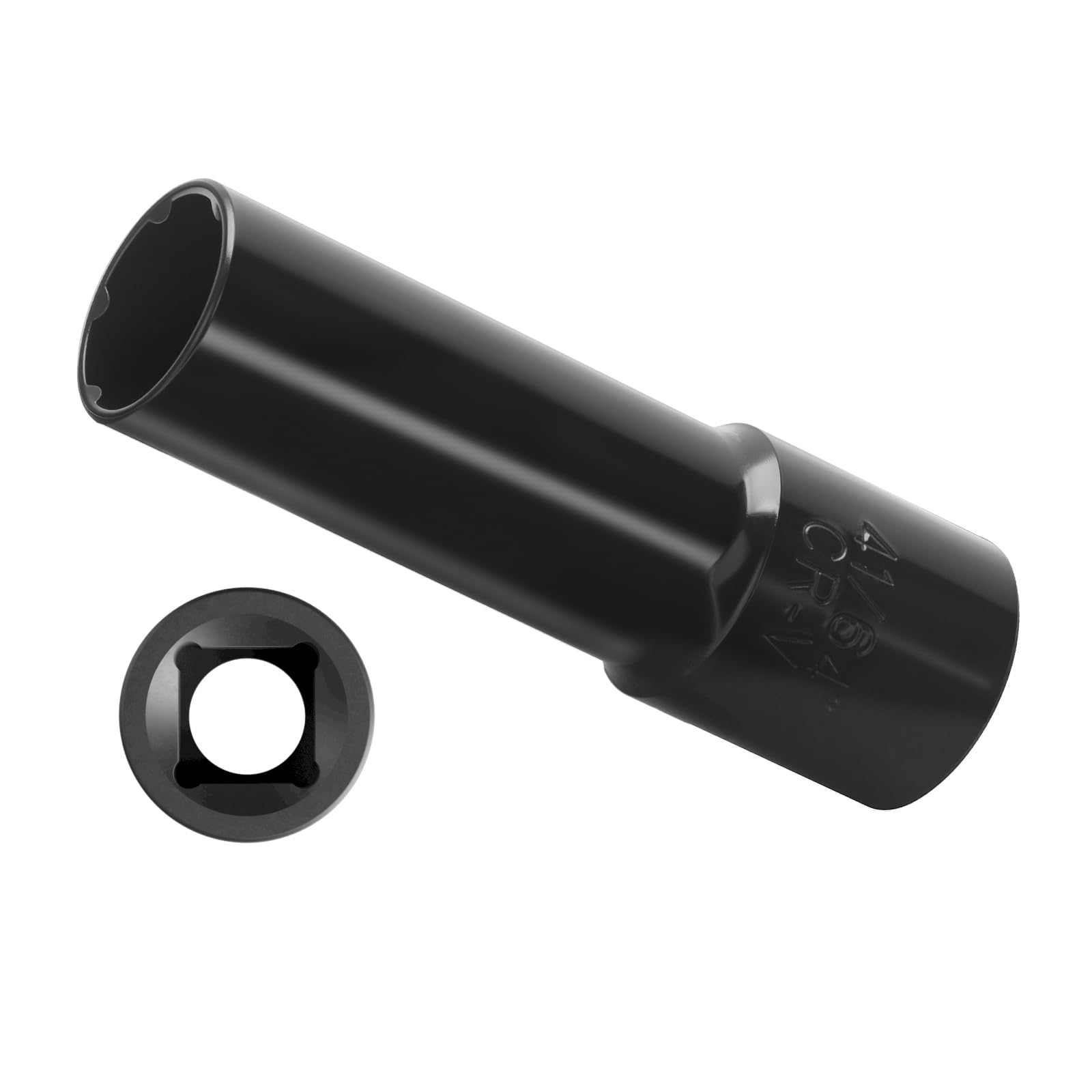 DYNOFIT 6 Point Spline Lug Nuts Key for Wrench with 1/2  Imperial Square Socket Drive,Tuner Socket Key Tool Compatible with 12x1