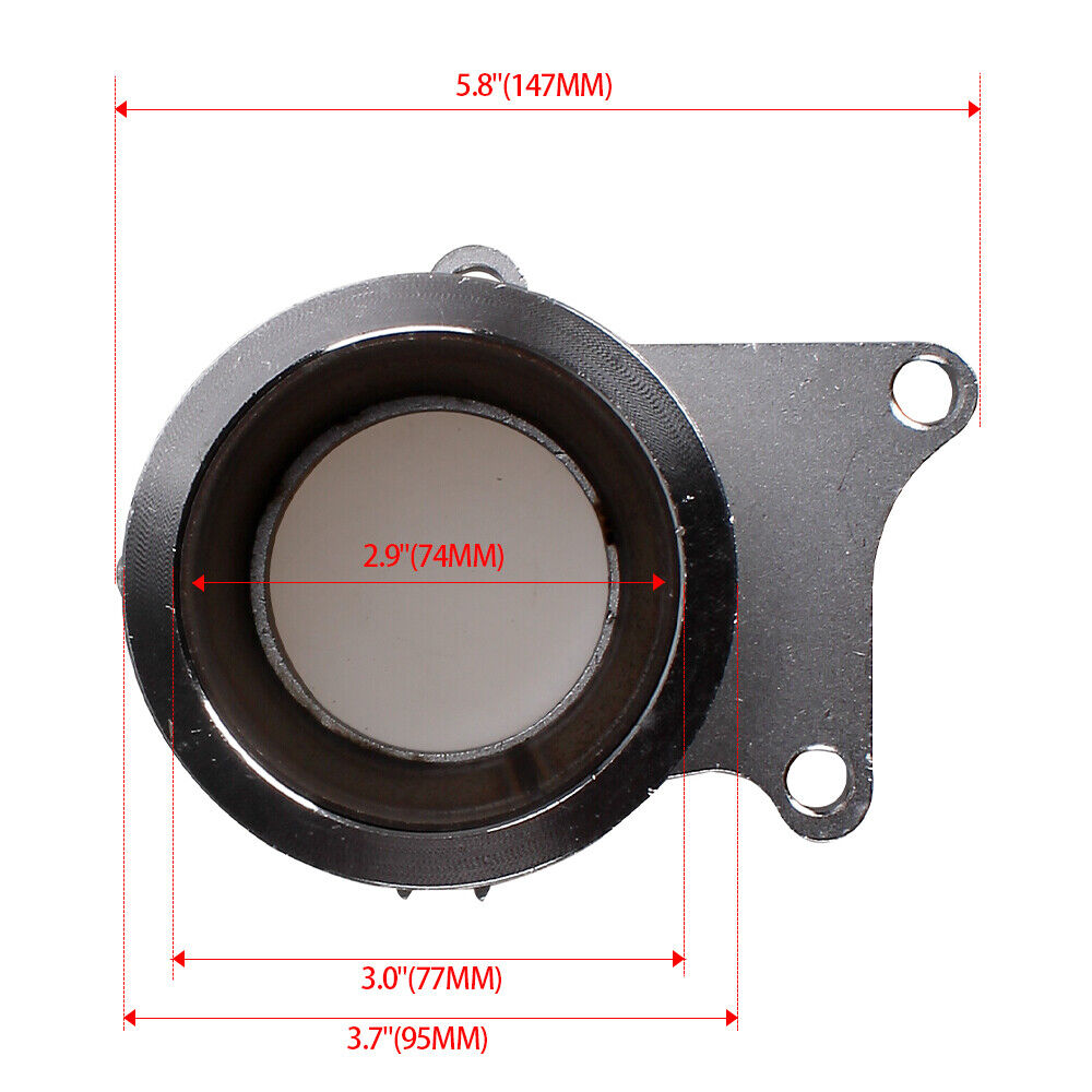 5 Bolt to 3" V-Band Flange Turbo Adaptor Stainless Steel Adapter For T3/T4 Turbo