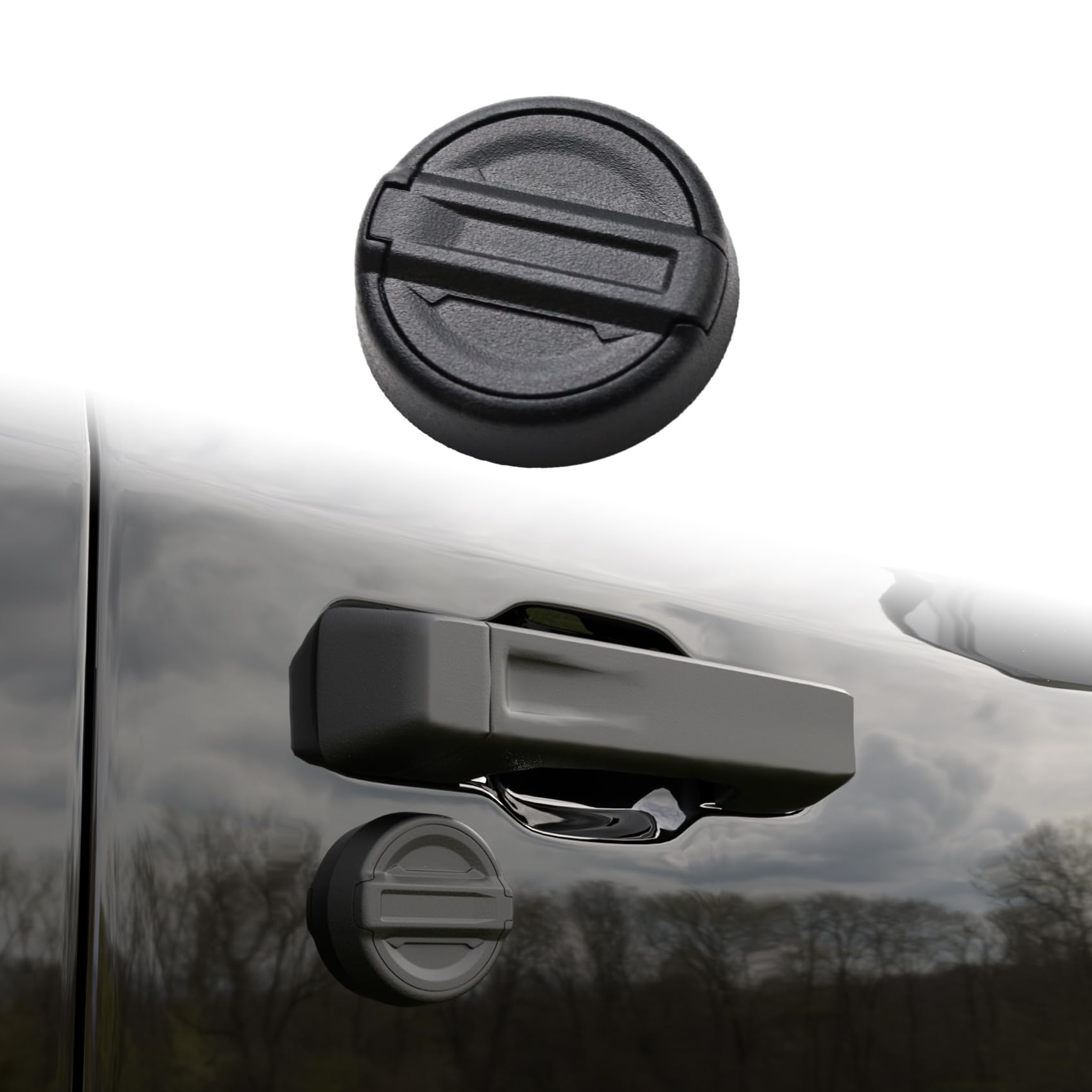 Brvtek For Jeep Keyhole Cover, For 2018-2024 Jeep Wrangler Jl & Gladiator Jt, Door Lock Cover For Wrangler, Front Door Keyhole C