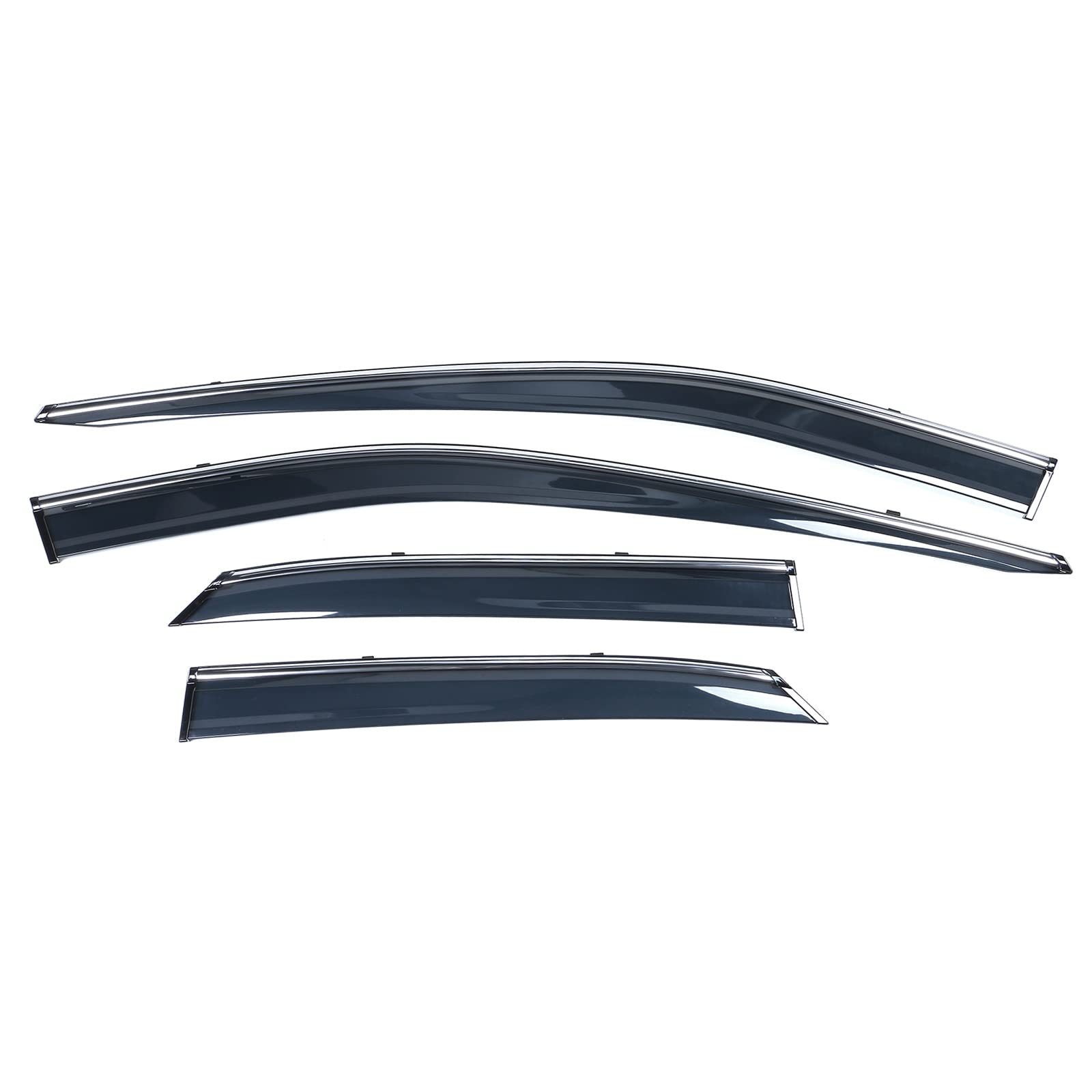 Window Visor Compatible With 2016-2022 Lexus Rx350 & Rx450H Al20, Injection Polycarbonate With Chrome Trim Air Deflector Rain Gu