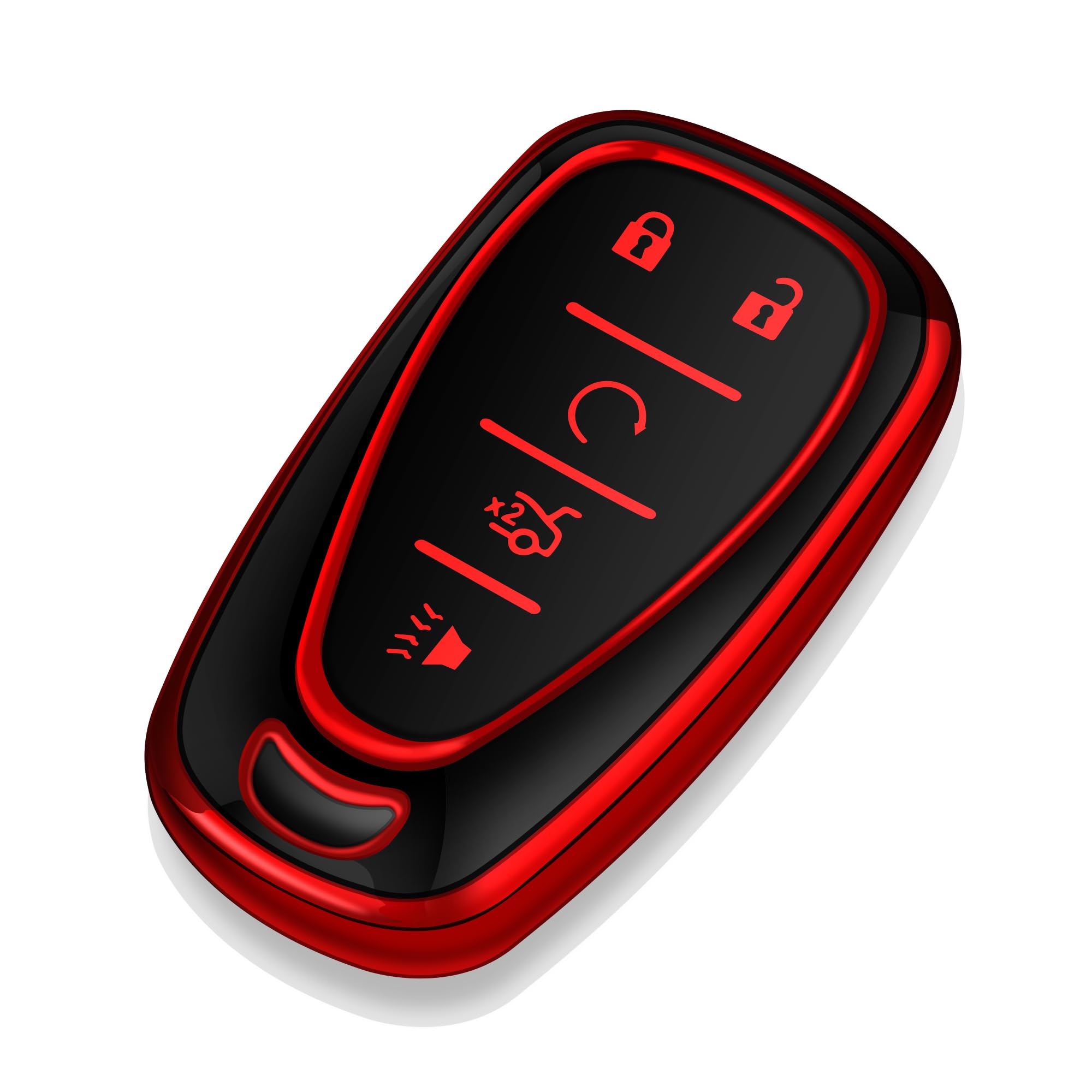 Tukellen For Chevrolet Key Fob Cover Special Soft Tpu Key Case Key Shell Compatible With 2016-2024 Chevy Blazer Bolt Ev Camaro C