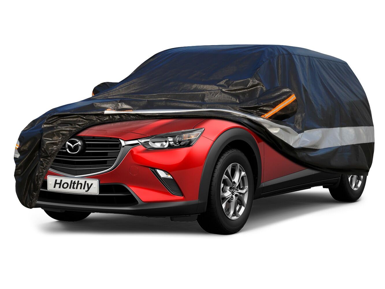 Holthly 100% Waterproof Outdoor Car Covers For Suv, 10 Layers Car Cover Waterproof All Weather Rain Snow Uv Protection. Custom F
