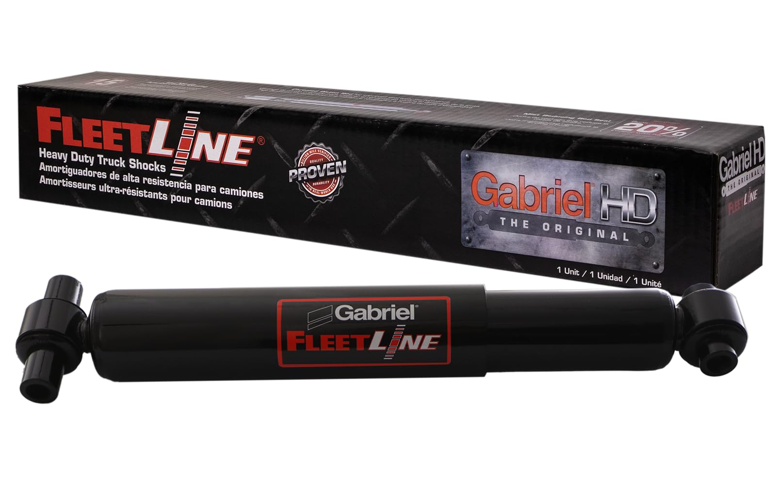 Gabriel 85061 Fleetline Heavy Duty Front/Rear Shock Absorbers For Volvo Vnl, Vnm, Vnr, Vnx, Vt; Mack Anthem, Chn, Cx, Cxn, Cxp,