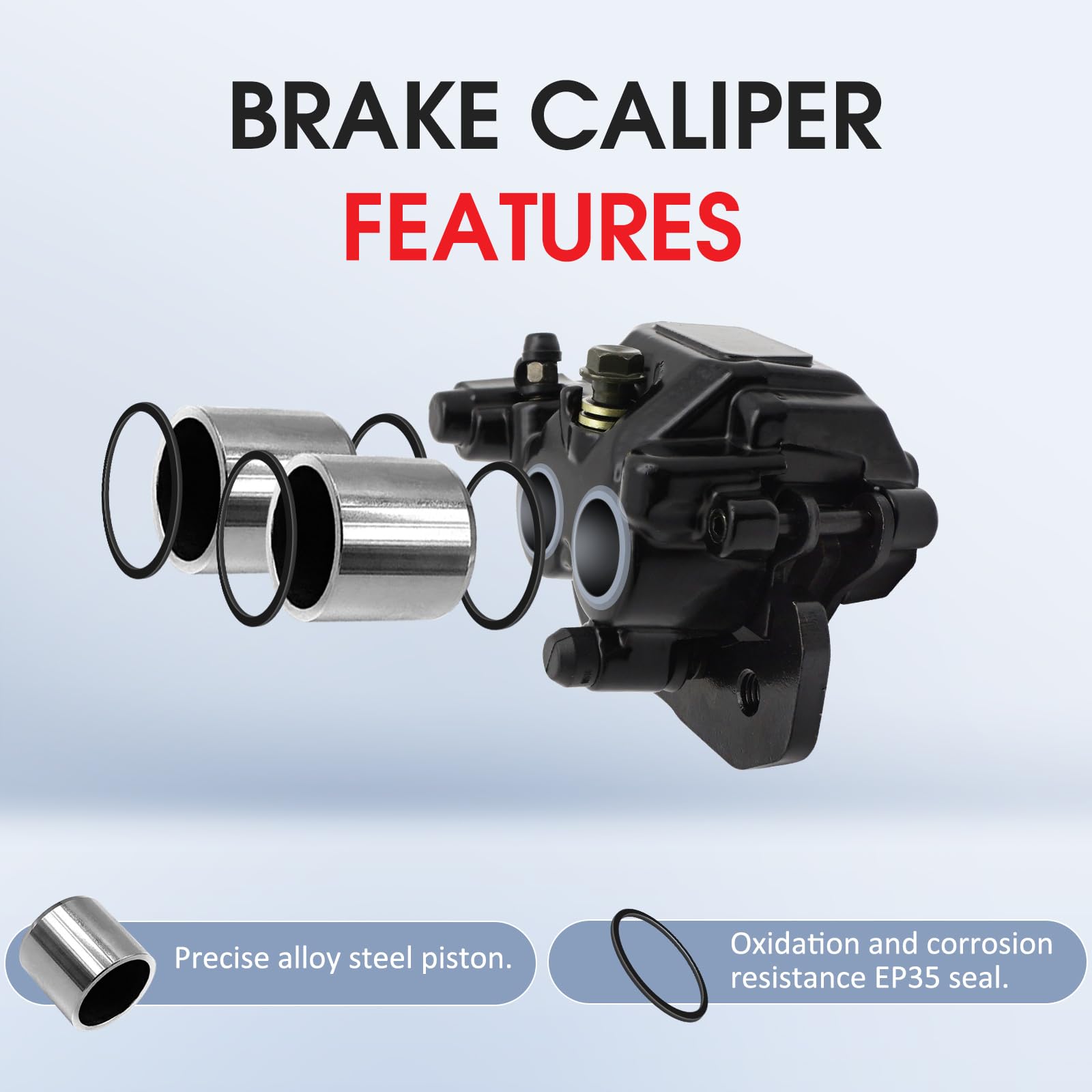 M MATI Rear Right Brake Caliper 705600859 for Can-Am Outlander/Renegade 450-1000